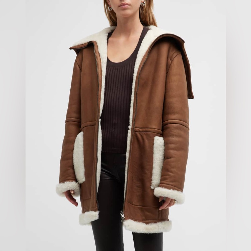 Vince
Reversible Shearling Flight Jacket NWOT